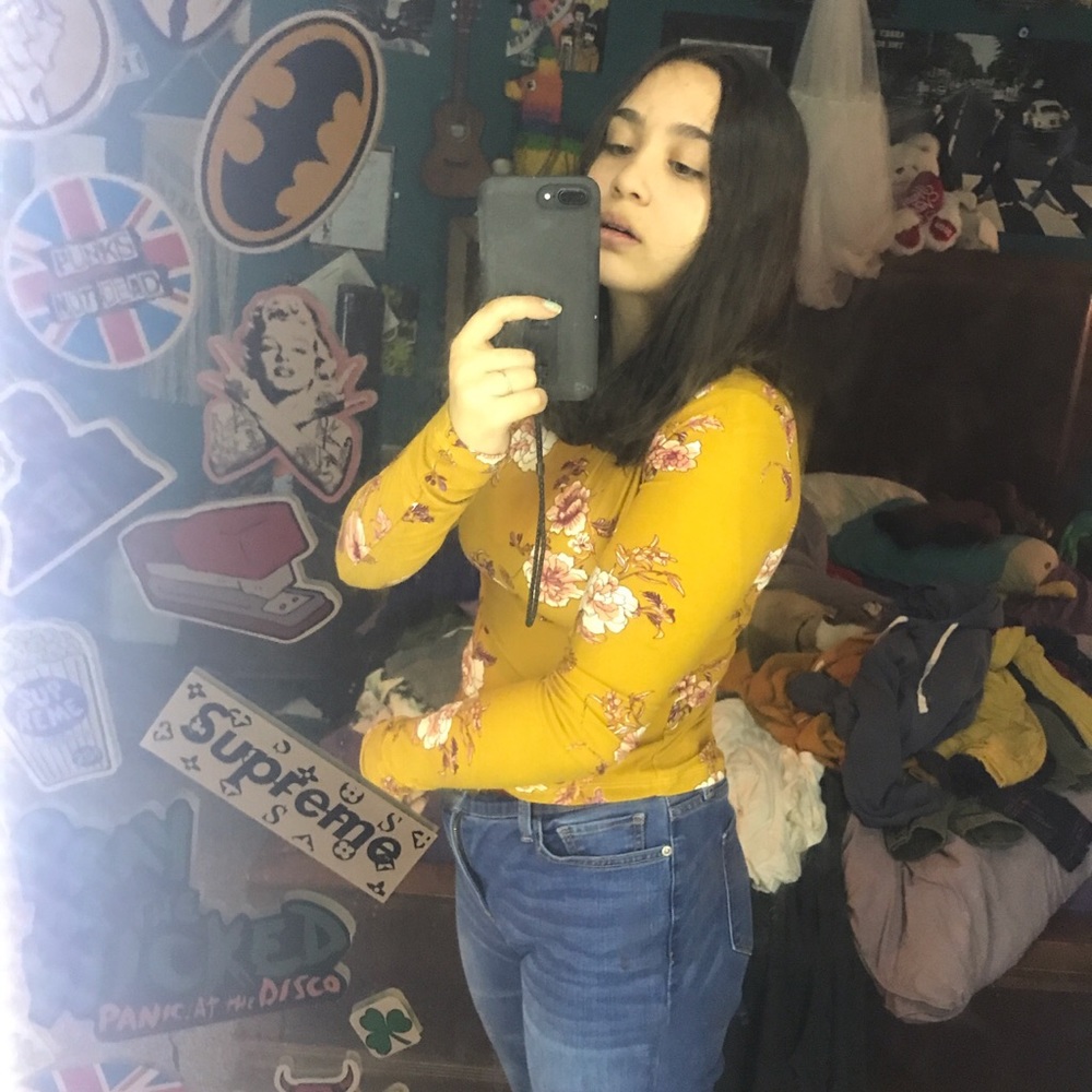 Floral print long sleeve
